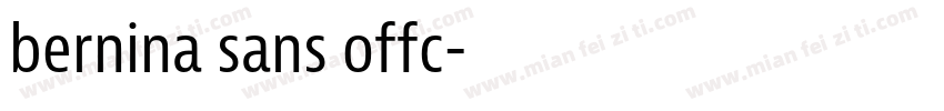 bernina sans offc字体转换